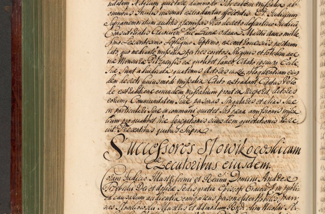 Zdjęcie nr 703 dla obiektu archiwalnego: Acta actorum episcopalium R. D. Andreae Trzebicki, episcopi Cracoviensis et ducis Severiae de 1679. Volumen VIII