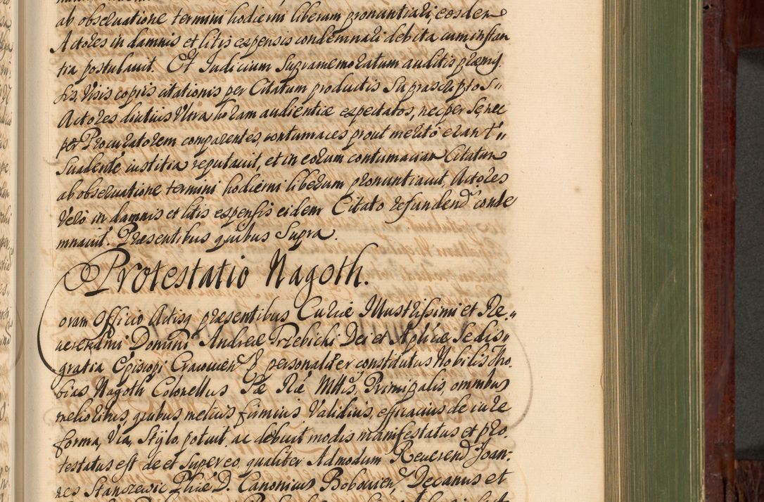 Zdjęcie nr 696 dla obiektu archiwalnego: Acta actorum episcopalium R. D. Andreae Trzebicki, episcopi Cracoviensis et ducis Severiae de 1679. Volumen VIII