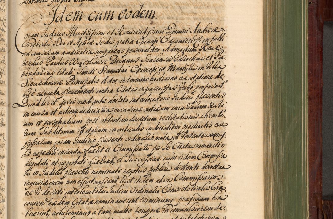 Zdjęcie nr 682 dla obiektu archiwalnego: Acta actorum episcopalium R. D. Andreae Trzebicki, episcopi Cracoviensis et ducis Severiae de 1679. Volumen VIII