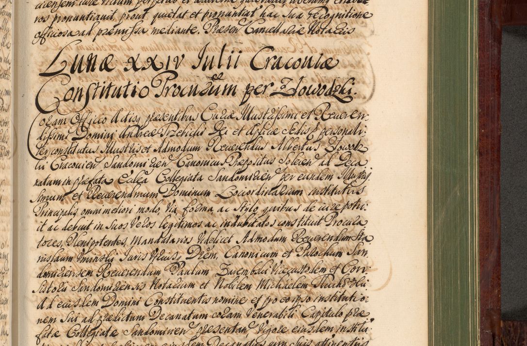 Zdjęcie nr 998 dla obiektu archiwalnego: Acta actorum episcopalium R. D. Andreae Trzebicki, episcopi Cracoviensis et ducis Severiae de 1679. Volumen VIII