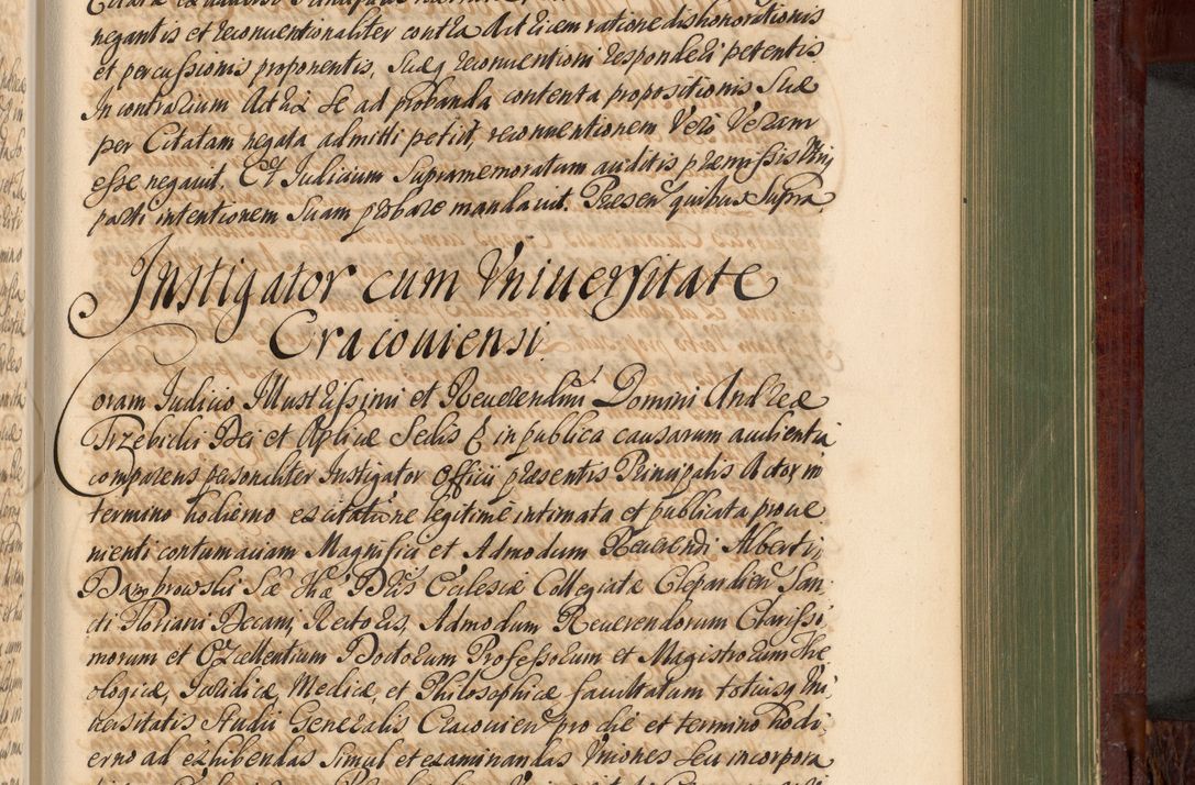Zdjęcie nr 892 dla obiektu archiwalnego: Acta actorum episcopalium R. D. Andreae Trzebicki, episcopi Cracoviensis et ducis Severiae de 1679. Volumen VIII