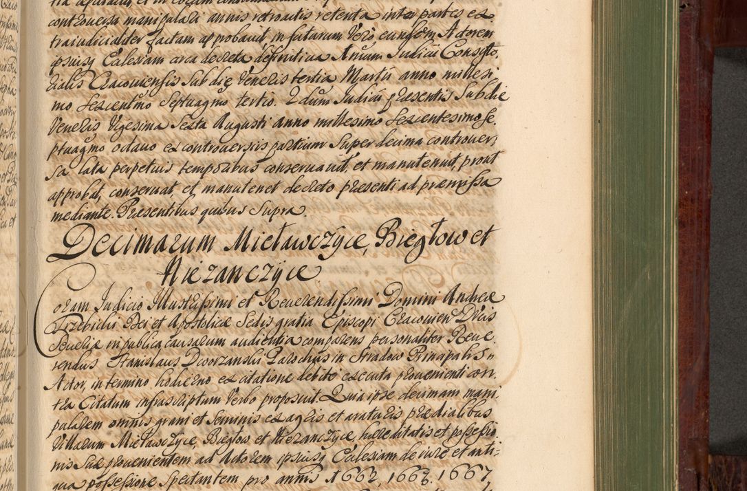 Zdjęcie nr 862 dla obiektu archiwalnego: Acta actorum episcopalium R. D. Andreae Trzebicki, episcopi Cracoviensis et ducis Severiae de 1679. Volumen VIII