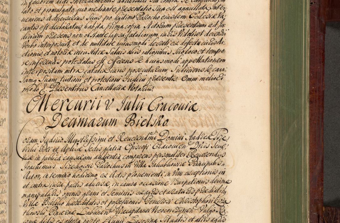 Zdjęcie nr 858 dla obiektu archiwalnego: Acta actorum episcopalium R. D. Andreae Trzebicki, episcopi Cracoviensis et ducis Severiae de 1679. Volumen VIII