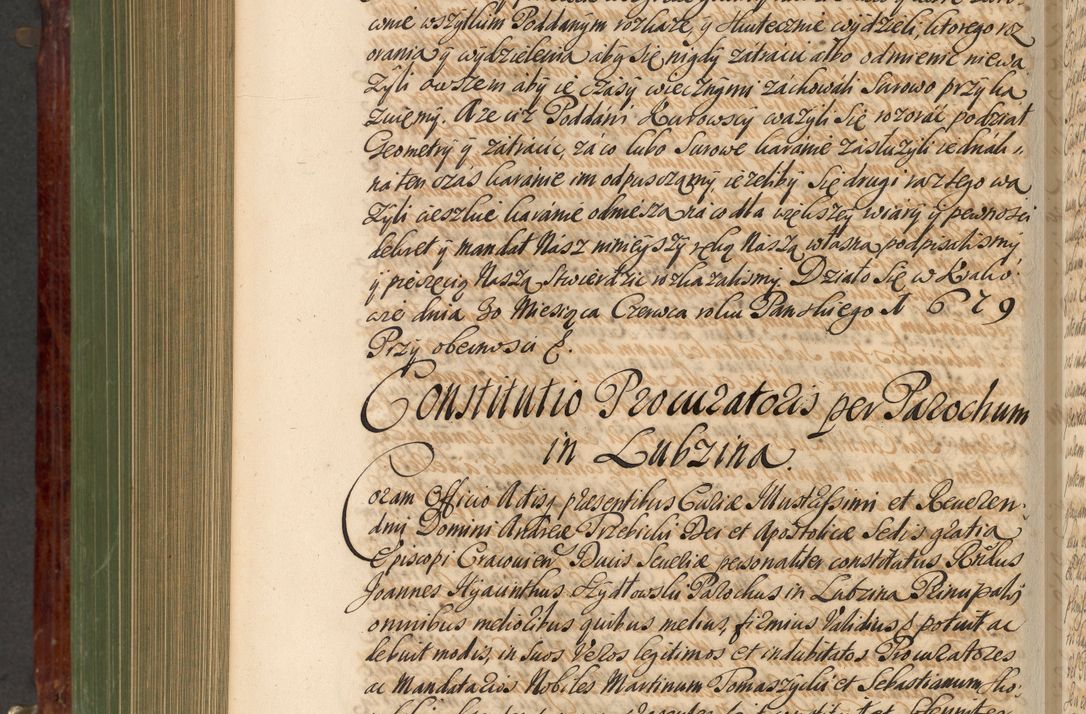 Zdjęcie nr 855 dla obiektu archiwalnego: Acta actorum episcopalium R. D. Andreae Trzebicki, episcopi Cracoviensis et ducis Severiae de 1679. Volumen VIII