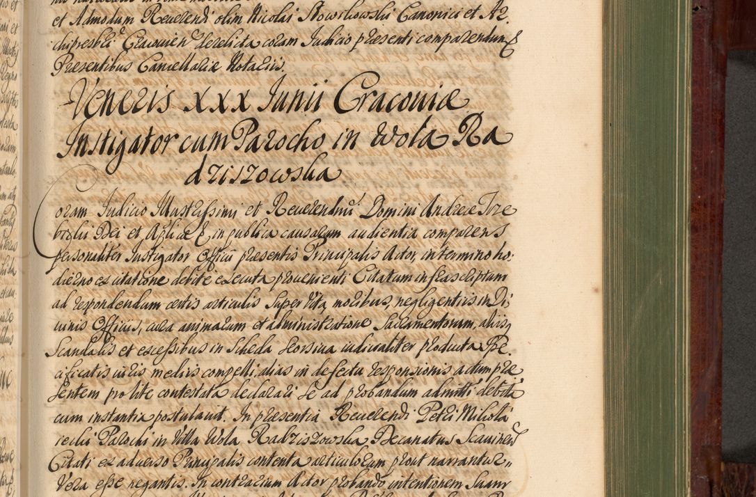 Zdjęcie nr 852 dla obiektu archiwalnego: Acta actorum episcopalium R. D. Andreae Trzebicki, episcopi Cracoviensis et ducis Severiae de 1679. Volumen VIII