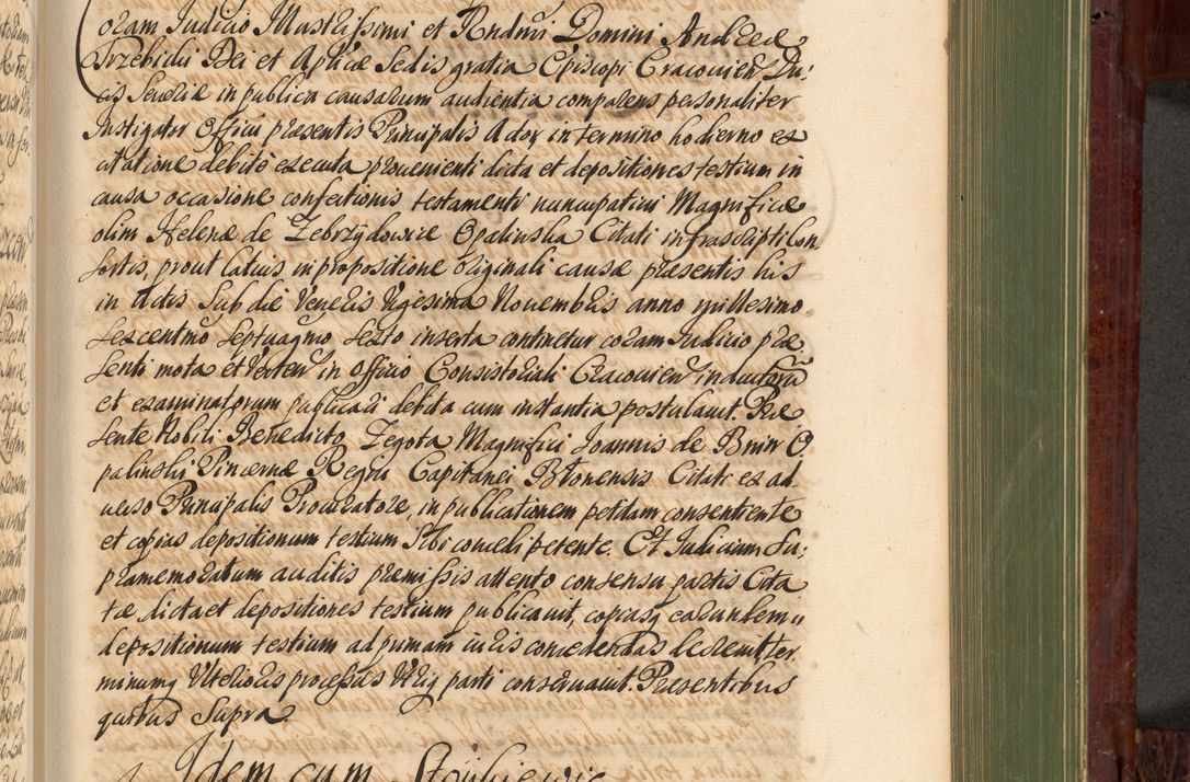 Zdjęcie nr 848 dla obiektu archiwalnego: Acta actorum episcopalium R. D. Andreae Trzebicki, episcopi Cracoviensis et ducis Severiae de 1679. Volumen VIII