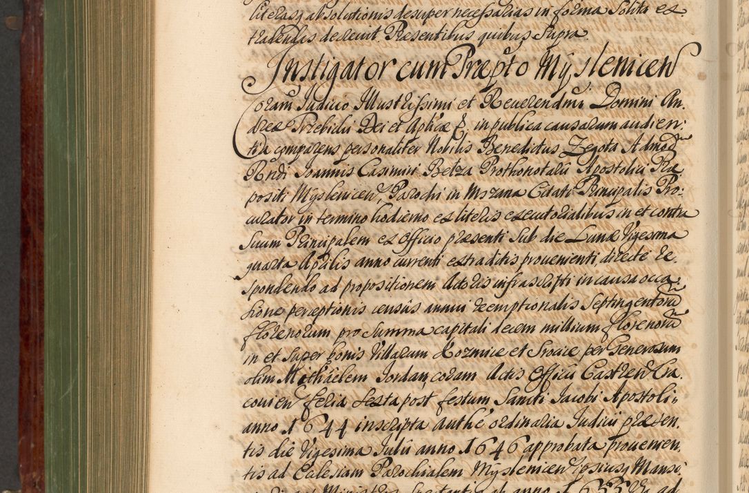 Zdjęcie nr 819 dla obiektu archiwalnego: Acta actorum episcopalium R. D. Andreae Trzebicki, episcopi Cracoviensis et ducis Severiae de 1679. Volumen VIII