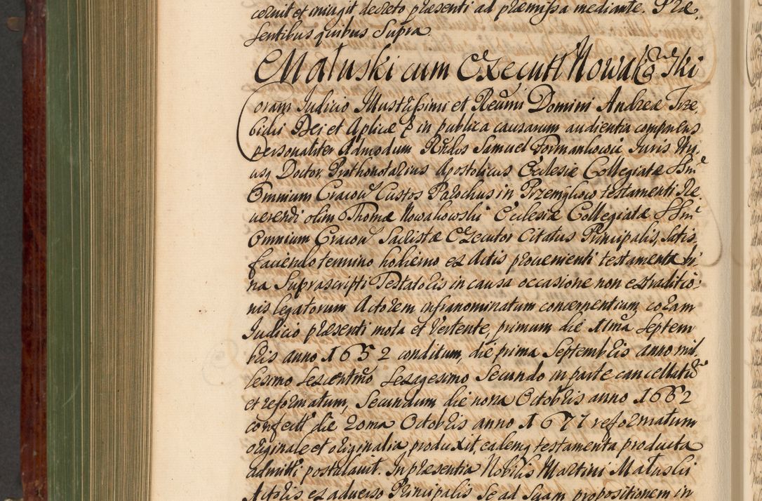 Zdjęcie nr 813 dla obiektu archiwalnego: Acta actorum episcopalium R. D. Andreae Trzebicki, episcopi Cracoviensis et ducis Severiae de 1679. Volumen VIII
