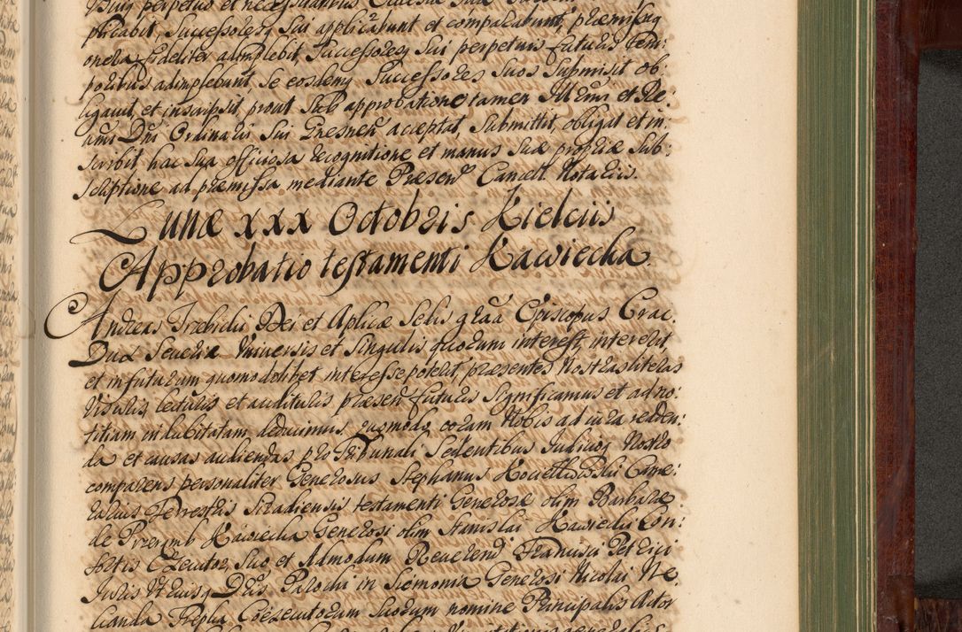 Zdjęcie nr 1168 dla obiektu archiwalnego: Acta actorum episcopalium R. D. Andreae Trzebicki, episcopi Cracoviensis et ducis Severiae de 1679. Volumen VIII