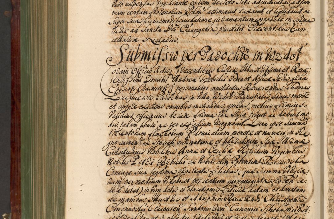 Zdjęcie nr 1165 dla obiektu archiwalnego: Acta actorum episcopalium R. D. Andreae Trzebicki, episcopi Cracoviensis et ducis Severiae de 1679. Volumen VIII