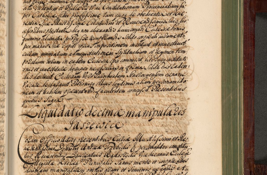 Zdjęcie nr 1164 dla obiektu archiwalnego: Acta actorum episcopalium R. D. Andreae Trzebicki, episcopi Cracoviensis et ducis Severiae de 1679. Volumen VIII