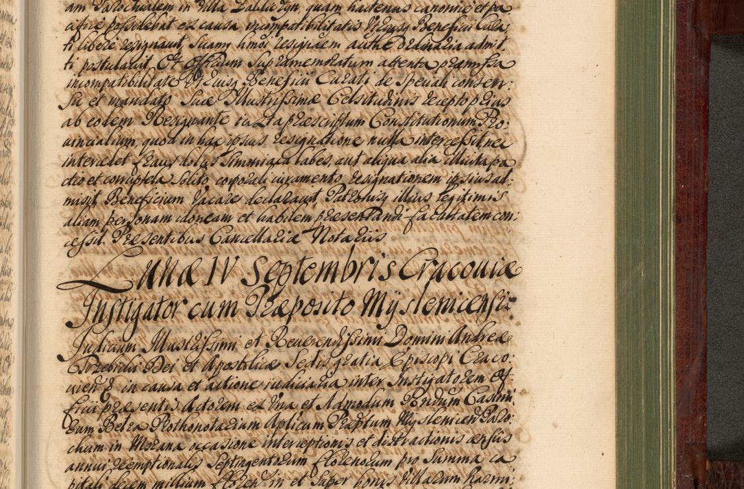 Zdjęcie nr 1156 dla obiektu archiwalnego: Acta actorum episcopalium R. D. Andreae Trzebicki, episcopi Cracoviensis et ducis Severiae de 1679. Volumen VIII
