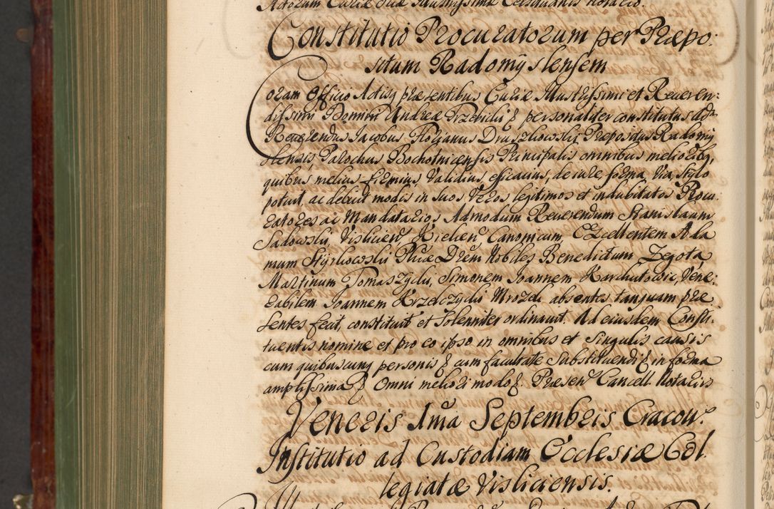 Zdjęcie nr 1149 dla obiektu archiwalnego: Acta actorum episcopalium R. D. Andreae Trzebicki, episcopi Cracoviensis et ducis Severiae de 1679. Volumen VIII