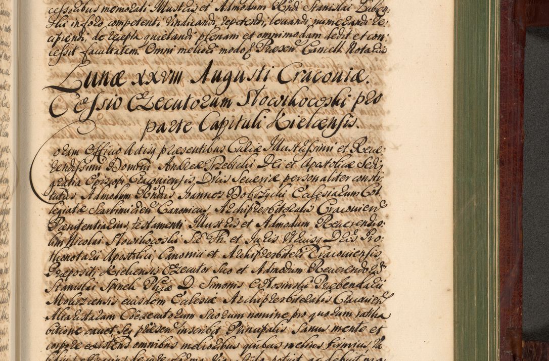 Zdjęcie nr 1142 dla obiektu archiwalnego: Acta actorum episcopalium R. D. Andreae Trzebicki, episcopi Cracoviensis et ducis Severiae de 1679. Volumen VIII
