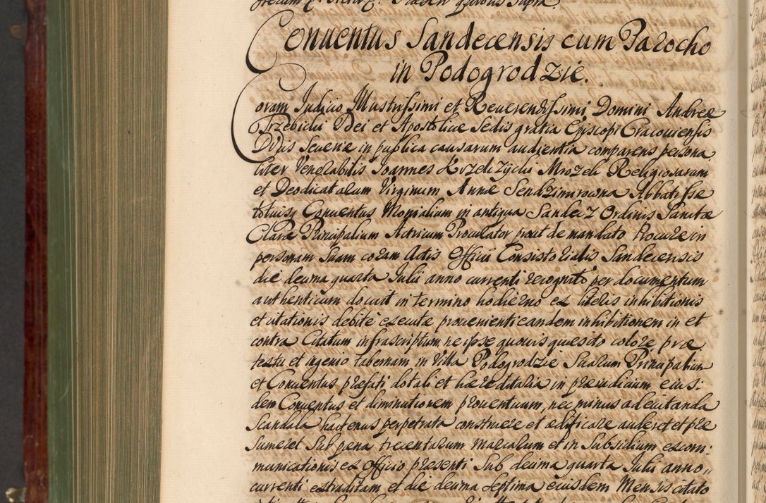 Zdjęcie nr 1121 dla obiektu archiwalnego: Acta actorum episcopalium R. D. Andreae Trzebicki, episcopi Cracoviensis et ducis Severiae de 1679. Volumen VIII