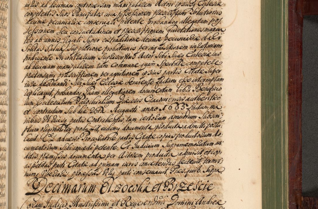 Zdjęcie nr 1116 dla obiektu archiwalnego: Acta actorum episcopalium R. D. Andreae Trzebicki, episcopi Cracoviensis et ducis Severiae de 1679. Volumen VIII