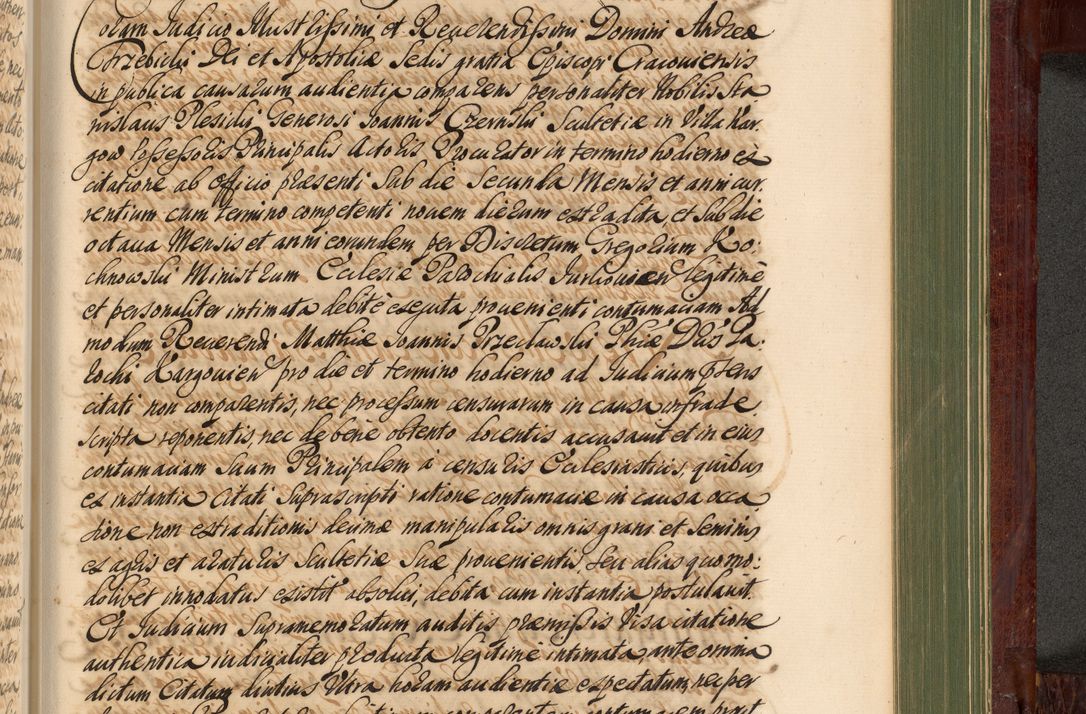 Zdjęcie nr 1098 dla obiektu archiwalnego: Acta actorum episcopalium R. D. Andreae Trzebicki, episcopi Cracoviensis et ducis Severiae de 1679. Volumen VIII