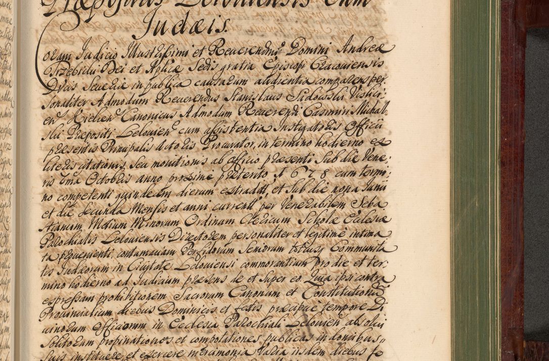 Zdjęcie nr 1094 dla obiektu archiwalnego: Acta actorum episcopalium R. D. Andreae Trzebicki, episcopi Cracoviensis et ducis Severiae de 1679. Volumen VIII