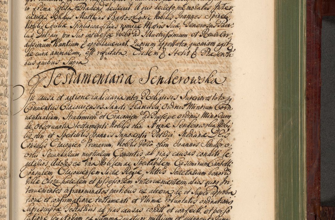 Zdjęcie nr 1084 dla obiektu archiwalnego: Acta actorum episcopalium R. D. Andreae Trzebicki, episcopi Cracoviensis et ducis Severiae de 1679. Volumen VIII