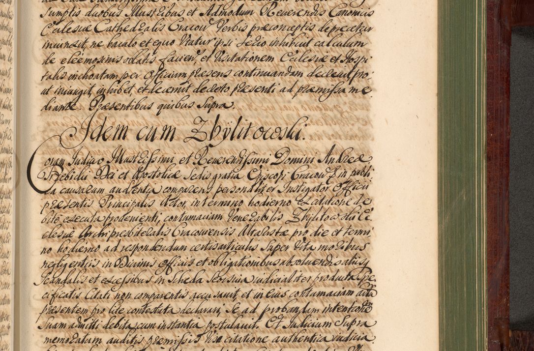 Zdjęcie nr 1070 dla obiektu archiwalnego: Acta actorum episcopalium R. D. Andreae Trzebicki, episcopi Cracoviensis et ducis Severiae de 1679. Volumen VIII