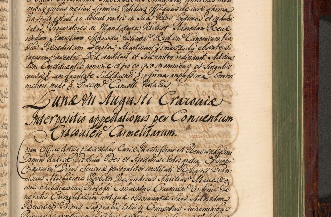 Zdjęcie nr 1048 dla obiektu archiwalnego: Acta actorum episcopalium R. D. Andreae Trzebicki, episcopi Cracoviensis et ducis Severiae de 1679. Volumen VIII