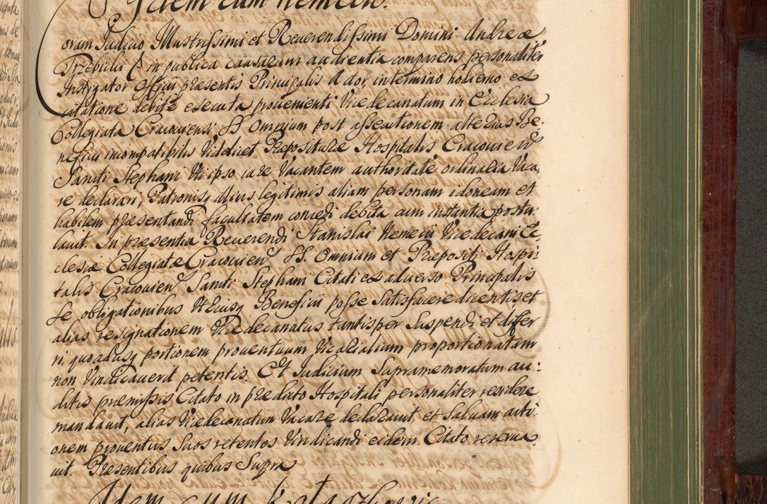 Zdjęcie nr 1046 dla obiektu archiwalnego: Acta actorum episcopalium R. D. Andreae Trzebicki, episcopi Cracoviensis et ducis Severiae de 1679. Volumen VIII