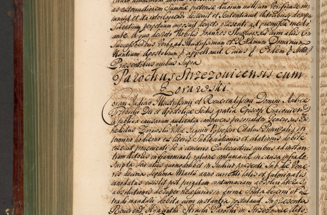 Zdjęcie nr 1039 dla obiektu archiwalnego: Acta actorum episcopalium R. D. Andreae Trzebicki, episcopi Cracoviensis et ducis Severiae de 1679. Volumen VIII