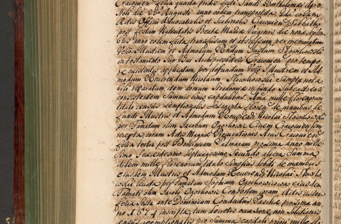 Zdjęcie nr 1037 dla obiektu archiwalnego: Acta actorum episcopalium R. D. Andreae Trzebicki, episcopi Cracoviensis et ducis Severiae de 1679. Volumen VIII