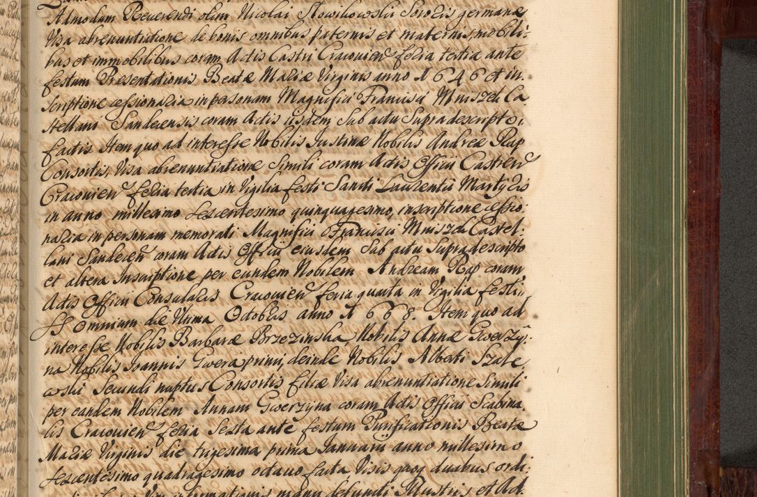 Zdjęcie nr 1032 dla obiektu archiwalnego: Acta actorum episcopalium R. D. Andreae Trzebicki, episcopi Cracoviensis et ducis Severiae de 1679. Volumen VIII
