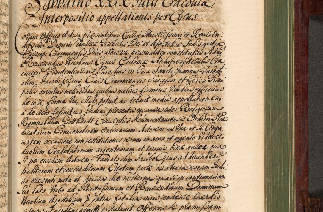 Zdjęcie nr 1022 dla obiektu archiwalnego: Acta actorum episcopalium R. D. Andreae Trzebicki, episcopi Cracoviensis et ducis Severiae de 1679. Volumen VIII