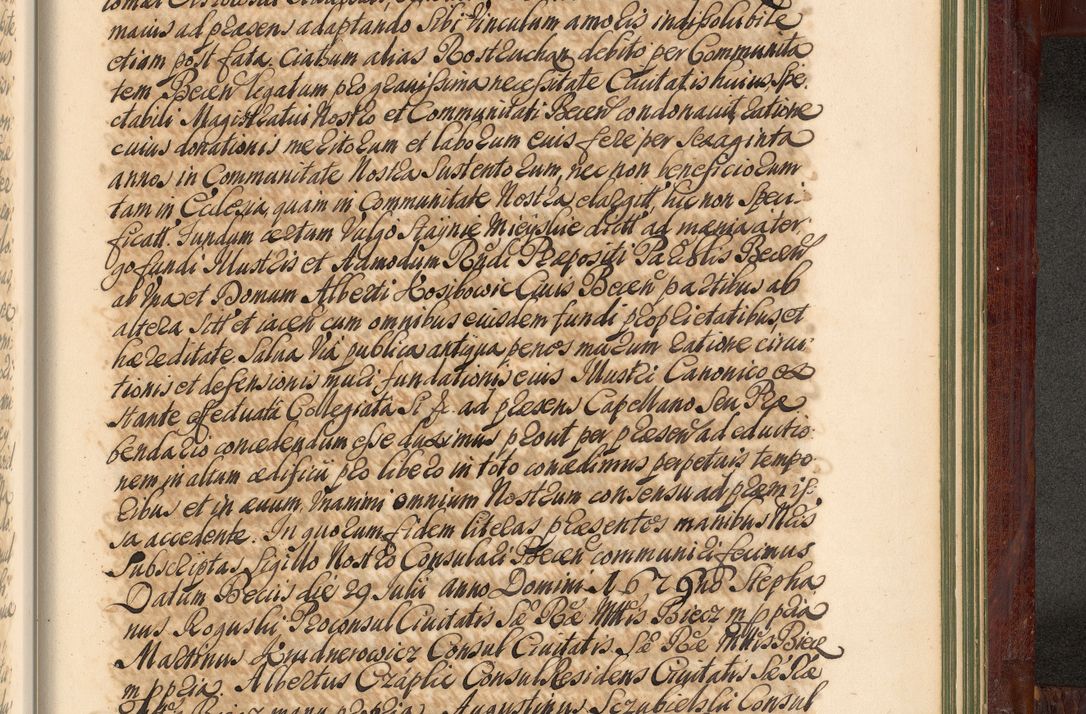 Zdjęcie nr 1362 dla obiektu archiwalnego: Acta actorum episcopalium R. D. Andreae Trzebicki, episcopi Cracoviensis et ducis Severiae de 1679. Volumen VIII