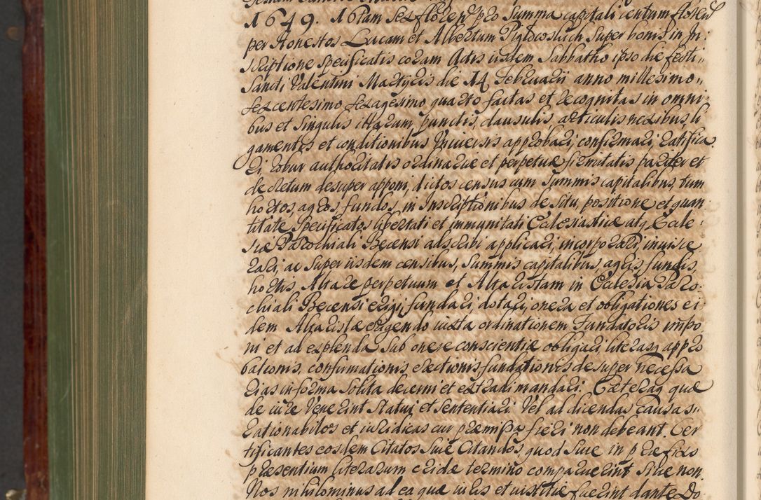 Zdjęcie nr 1321 dla obiektu archiwalnego: Acta actorum episcopalium R. D. Andreae Trzebicki, episcopi Cracoviensis et ducis Severiae de 1679. Volumen VIII