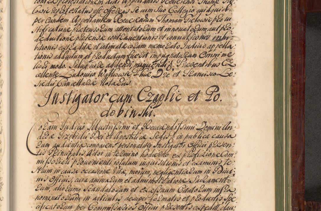 Zdjęcie nr 1312 dla obiektu archiwalnego: Acta actorum episcopalium R. D. Andreae Trzebicki, episcopi Cracoviensis et ducis Severiae de 1679. Volumen VIII