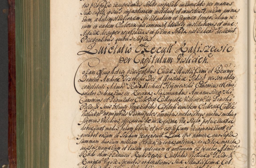 Zdjęcie nr 1301 dla obiektu archiwalnego: Acta actorum episcopalium R. D. Andreae Trzebicki, episcopi Cracoviensis et ducis Severiae de 1679. Volumen VIII