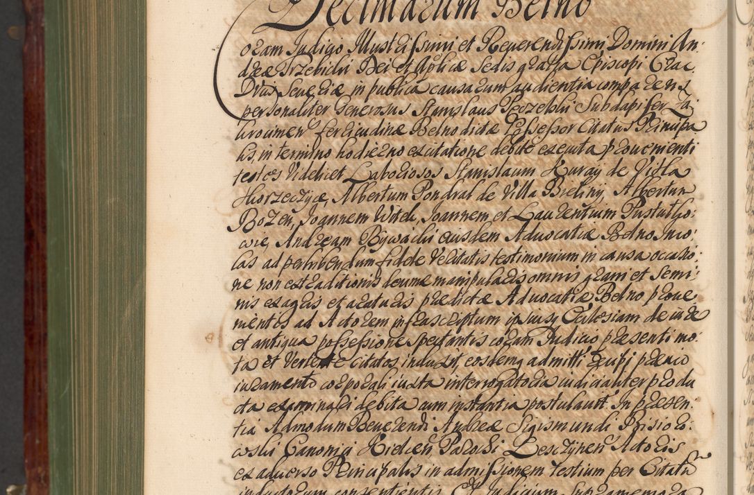 Zdjęcie nr 1295 dla obiektu archiwalnego: Acta actorum episcopalium R. D. Andreae Trzebicki, episcopi Cracoviensis et ducis Severiae de 1679. Volumen VIII