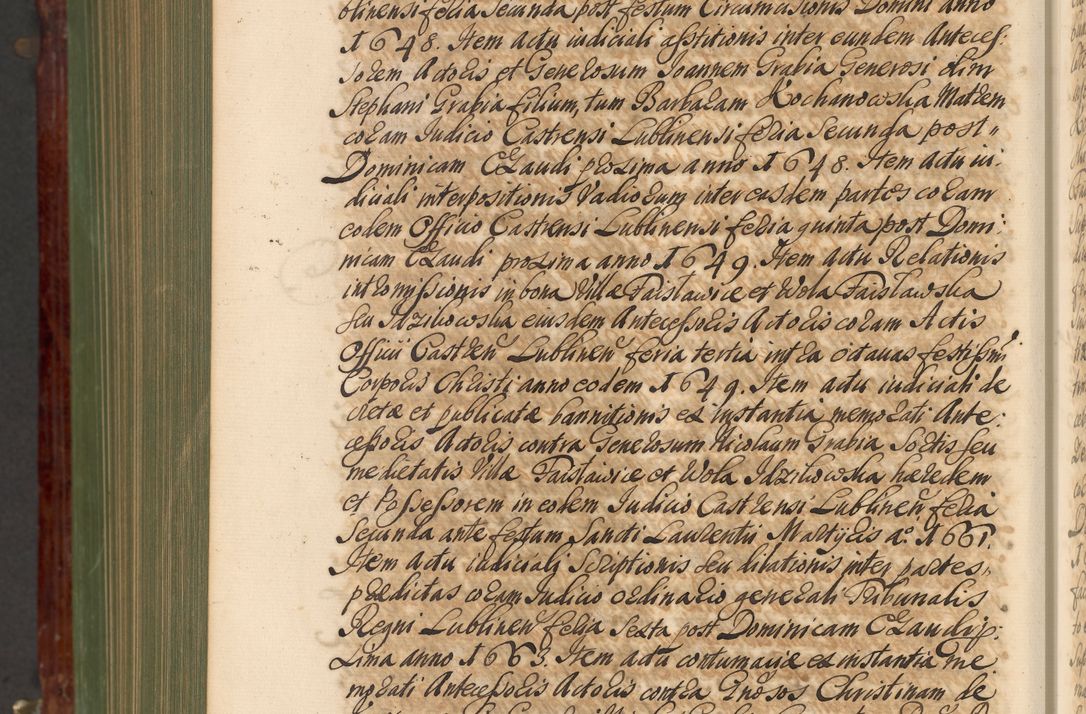 Zdjęcie nr 1279 dla obiektu archiwalnego: Acta actorum episcopalium R. D. Andreae Trzebicki, episcopi Cracoviensis et ducis Severiae de 1679. Volumen VIII