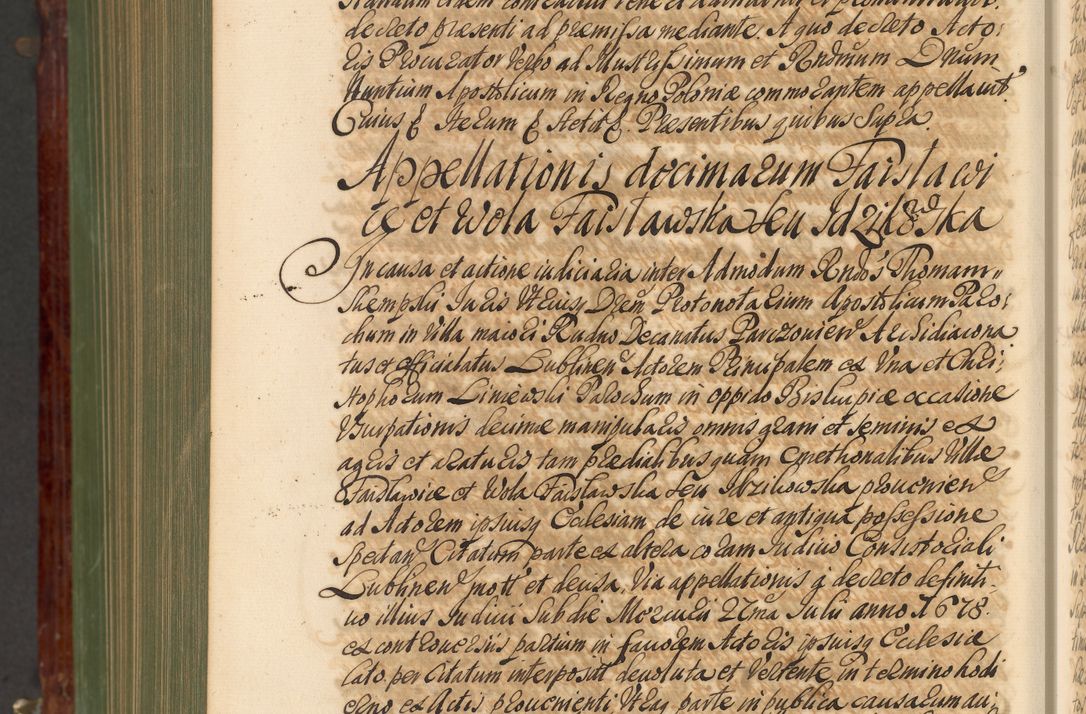 Zdjęcie nr 1277 dla obiektu archiwalnego: Acta actorum episcopalium R. D. Andreae Trzebicki, episcopi Cracoviensis et ducis Severiae de 1679. Volumen VIII