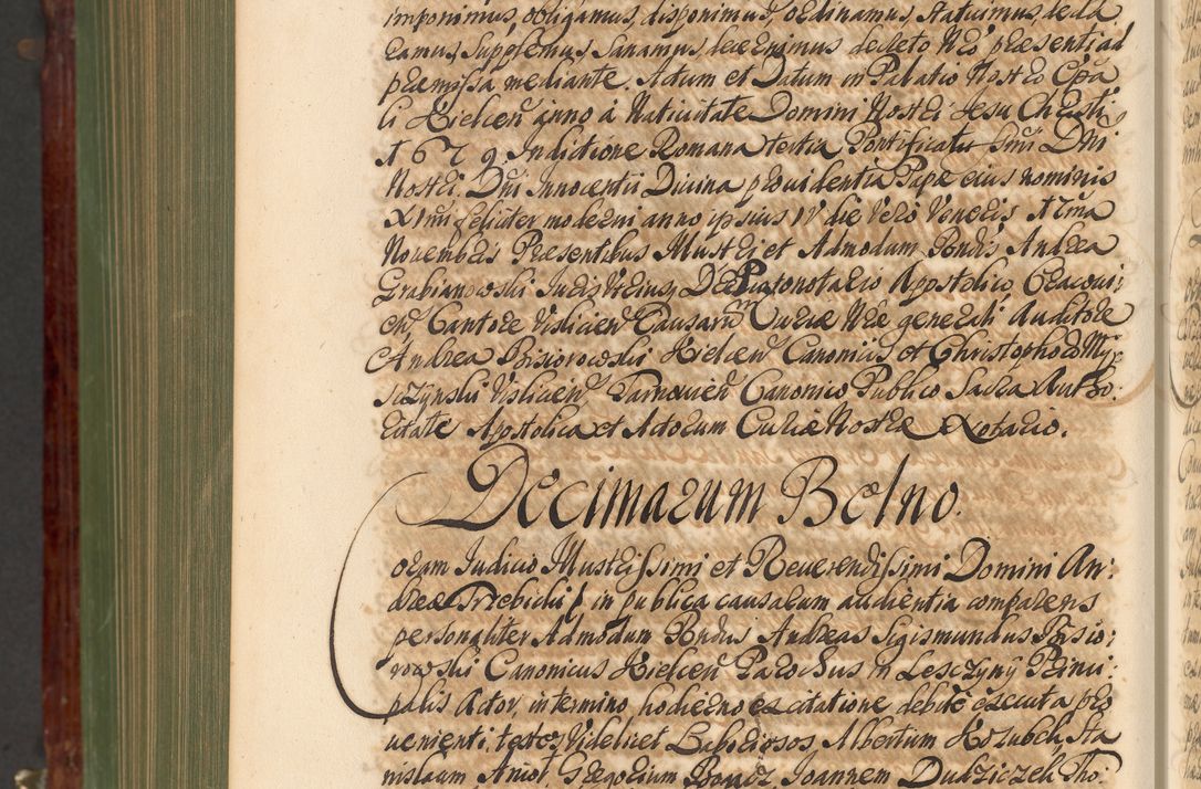 Zdjęcie nr 1273 dla obiektu archiwalnego: Acta actorum episcopalium R. D. Andreae Trzebicki, episcopi Cracoviensis et ducis Severiae de 1679. Volumen VIII