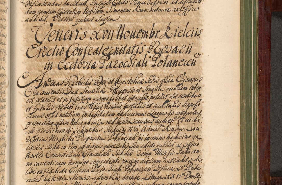 Zdjęcie nr 1256 dla obiektu archiwalnego: Acta actorum episcopalium R. D. Andreae Trzebicki, episcopi Cracoviensis et ducis Severiae de 1679. Volumen VIII
