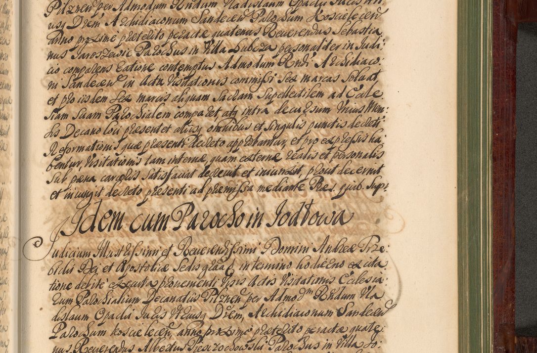 Zdjęcie nr 1252 dla obiektu archiwalnego: Acta actorum episcopalium R. D. Andreae Trzebicki, episcopi Cracoviensis et ducis Severiae de 1679. Volumen VIII