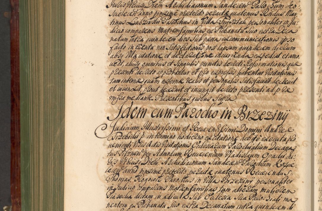 Zdjęcie nr 1251 dla obiektu archiwalnego: Acta actorum episcopalium R. D. Andreae Trzebicki, episcopi Cracoviensis et ducis Severiae de 1679. Volumen VIII