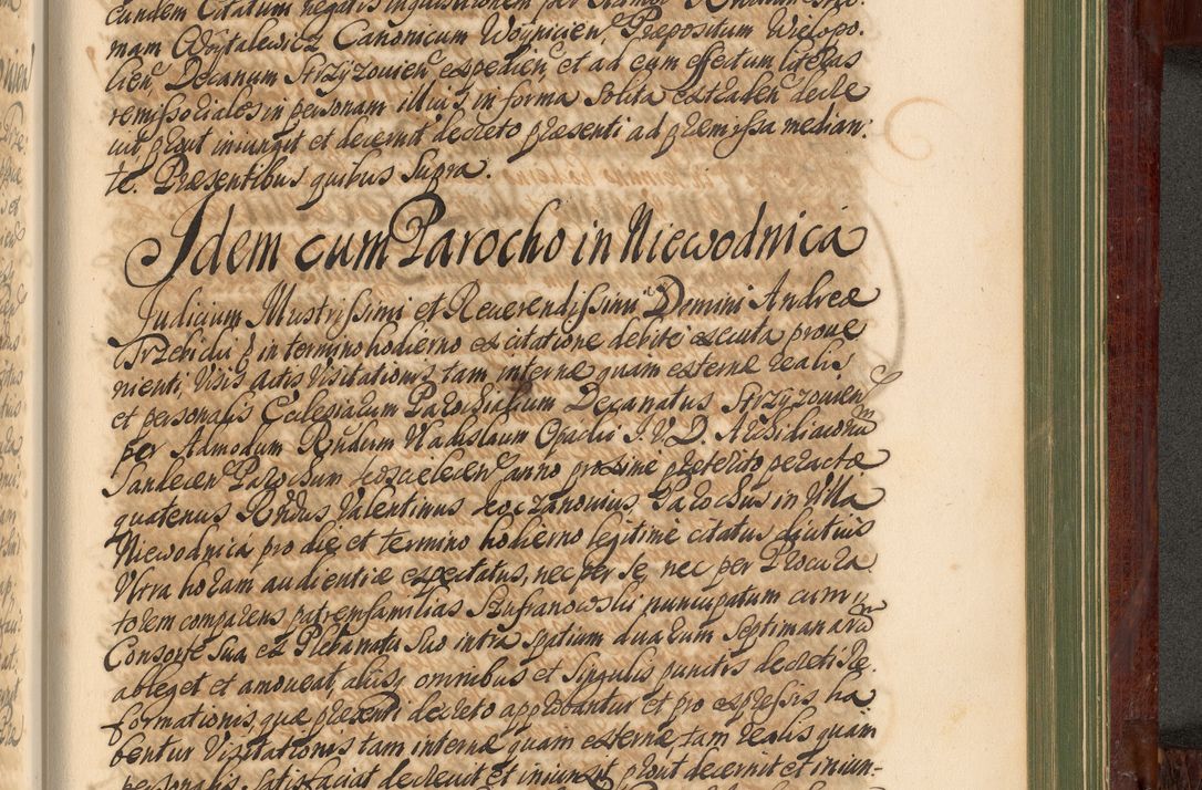 Zdjęcie nr 1236 dla obiektu archiwalnego: Acta actorum episcopalium R. D. Andreae Trzebicki, episcopi Cracoviensis et ducis Severiae de 1679. Volumen VIII