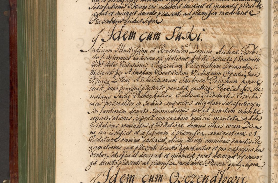 Zdjęcie nr 1213 dla obiektu archiwalnego: Acta actorum episcopalium R. D. Andreae Trzebicki, episcopi Cracoviensis et ducis Severiae de 1679. Volumen VIII
