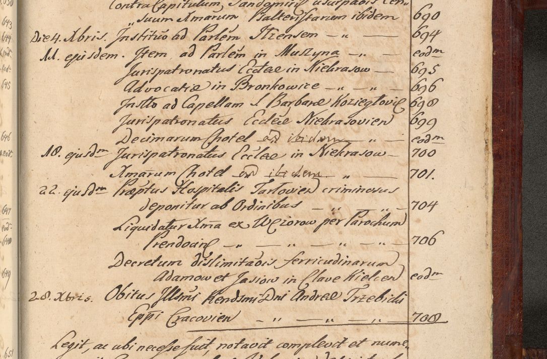 Zdjęcie nr 1462 dla obiektu archiwalnego: Acta actorum episcopalium R. D. Andreae Trzebicki, episcopi Cracoviensis et ducis Severiae de 1679. Volumen VIII