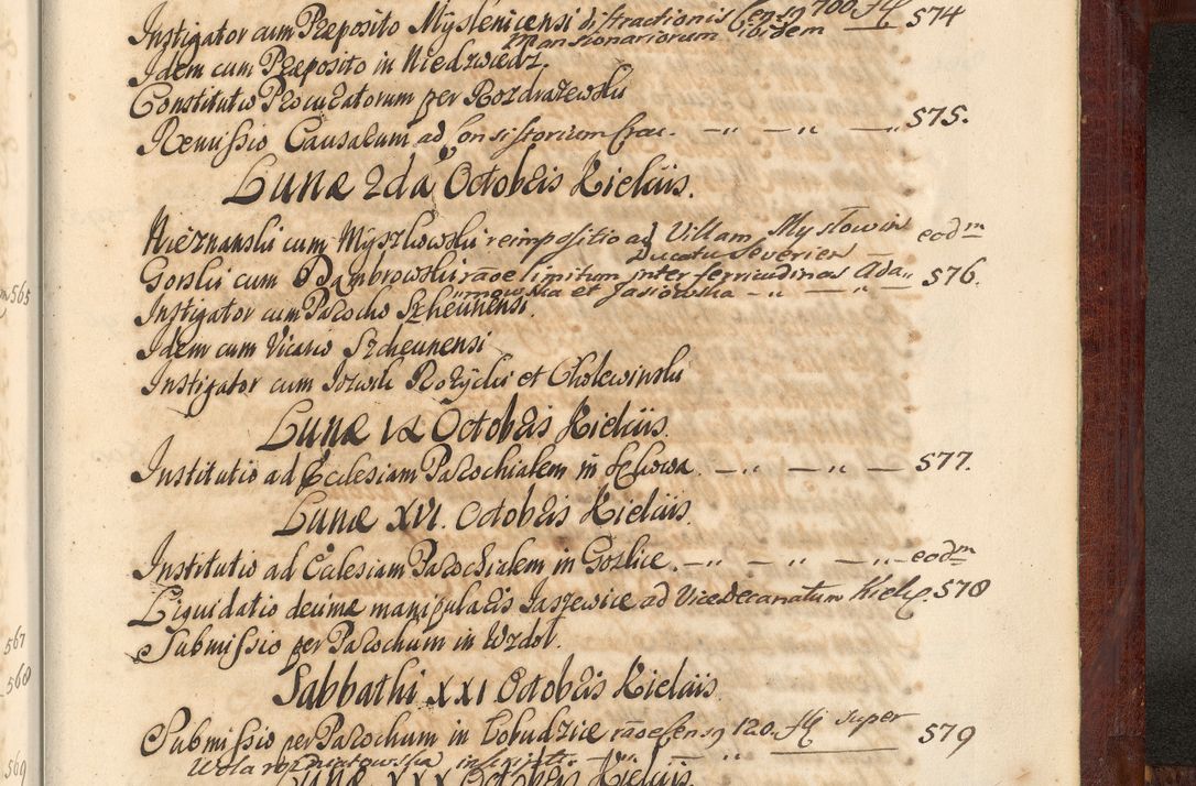 Zdjęcie nr 1458 dla obiektu archiwalnego: Acta actorum episcopalium R. D. Andreae Trzebicki, episcopi Cracoviensis et ducis Severiae de 1679. Volumen VIII