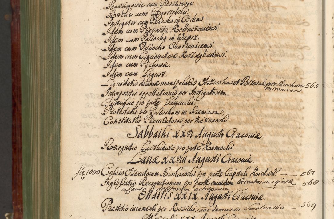 Zdjęcie nr 1457 dla obiektu archiwalnego: Acta actorum episcopalium R. D. Andreae Trzebicki, episcopi Cracoviensis et ducis Severiae de 1679. Volumen VIII