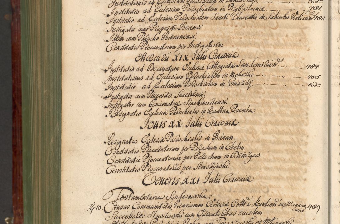 Zdjęcie nr 1453 dla obiektu archiwalnego: Acta actorum episcopalium R. D. Andreae Trzebicki, episcopi Cracoviensis et ducis Severiae de 1679. Volumen VIII