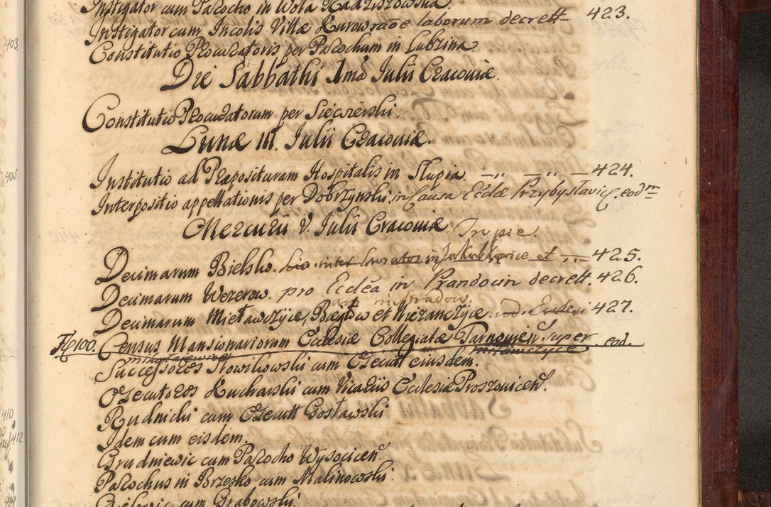 Zdjęcie nr 1450 dla obiektu archiwalnego: Acta actorum episcopalium R. D. Andreae Trzebicki, episcopi Cracoviensis et ducis Severiae de 1679. Volumen VIII