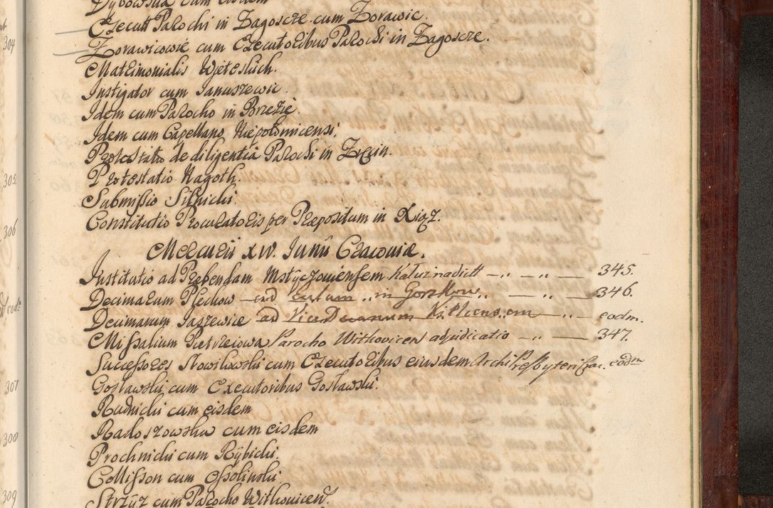 Zdjęcie nr 1446 dla obiektu archiwalnego: Acta actorum episcopalium R. D. Andreae Trzebicki, episcopi Cracoviensis et ducis Severiae de 1679. Volumen VIII