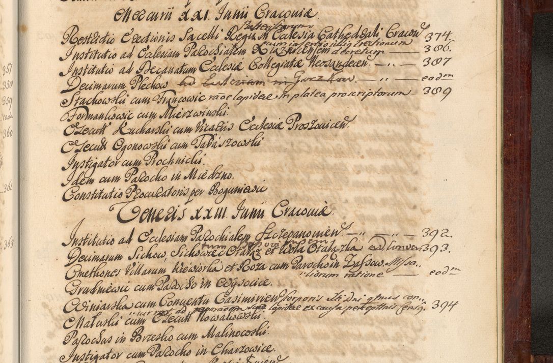 Zdjęcie nr 1448 dla obiektu archiwalnego: Acta actorum episcopalium R. D. Andreae Trzebicki, episcopi Cracoviensis et ducis Severiae de 1679. Volumen VIII